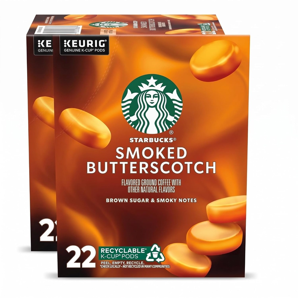 image:imageStarbucks KCup Coffee Pods Smoked Butterscotch Flavored for Keurig Makers 100 Arabica Limited Edition 1 Box 2222 Count Pack of 2