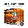 Starbucks K-Cup Coffee Pods, Smoked Butterscotch Flavored for Keurig Makers, 100% Arabica, Limited Edition, 1 Box (22)(10 Count (Pack of 6))