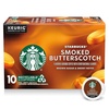 Starbucks K-Cup Coffee Pods, Smoked Butterscotch Flavored for Keurig Makers, 100% Arabica, Limited Edition, 1 Box (22)(10 Count (Pack of 1))